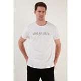 Buratti Bisiklet Yaka % 100 Pamuklu Slim Fit T Shirt Erkek T Shirt 541UNEXPLORED24 - XL - Beyaz