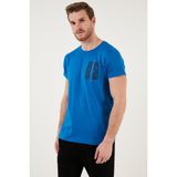 Buratti Bisiklet Yaka Pamuk Slim Fit T Shirt Erkek T Shirt 541QUINT - 2XL - Parlament