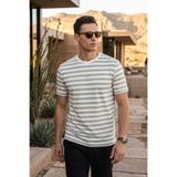 Buratti Çizgili Pamuklu Relaxed Fit Bisiklet Yaka T Shirt Erkek T SHİRT 5904078