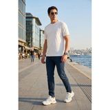 Buratti Dar Kalıp Dar Paça Yüksek Bel Kot Pantolon Erkek Kot Pantolon 3300C51TOKYO - Lacivert - 32 - 32