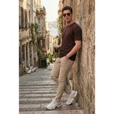 Buratti Dar Kalıp Düşük Bel Dar Paça Kot Pantolon Erkek Kot Pantolon 1115C68NAPOLI - Bej - 36 - 32
