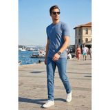 Buratti Dar Kalıp Düşük Bel Dar Paça Kot Pantolon Erkek Kot Pantolon 1115C69NAPOLI - Mavi - 31 - 32