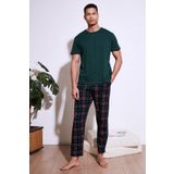 Buratti Ekoseli Pamuklu Regular Fit Kısa Kollu Pijama Takımı Erkek PİJAMA TAKIMI 6572006