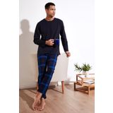 Buratti Ekoseli Pamuklu Regular Fit Uzun Kollu Pijama Takımı Erkek PİJAMA TAKIMI 6572005