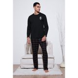 Buratti Ekoseli Regular Fit Yüksek Bel Cepli Bisiklet Yaka Pijama Takımı Erkek PİJAMA TAKIMI 6574002