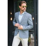 Buratti Erkek Comfort Fit Blazer Ceket Açık Lacivert Desenli Çift Yırtmaçlı 216MARTİNELLİ - 50