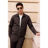 Buratti Fermuarlı Klasik Yaka Gömlek Ceket Erkek Gömlek Ceket CF26W344817 - 2XL - Koyu Kahve