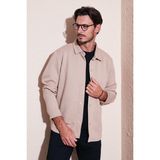 Buratti Fitilli Çıtçıtlı Relaxed Fit Gömlek Erkek Gömlek 5905510 - Vizon