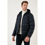 Buratti Kapüşonlu Fermuarlı Cepli Slim Fit Mont Erkek Mont 6490001 - Lacivert