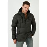 Buratti Kapüşonlu Suya ve Rüzgara Dayanıklı Soğuk Geçirmez Slim Fit Mont Erkek MONT 5717101