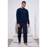 Buratti Kareli Yumuşak Dokulu Regular Fit Uzun Kollu Pijama Takımı Erkek PİJAMA TAKIMI 609611060