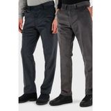 Buratti Normal Bel Regular Fit Düz Paça 2'li Paket Kadife Pantolon Erkek Kadife Pantolon 645MERLINS2 - Antrasit - Gri - 54