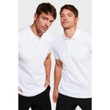 Buratti Okul Kıyafeti Pamuk Regular Fit Düğmeli 2'li Paket Erkek Polo Yaka T Shirt 5902127S2 BEYAZ-BEYAZ