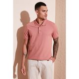 Buratti Pamuk Düğmeli Regular Fit Polo T-Shirt Erkek Polo T Shirt 5902127 - Gül Kurusu