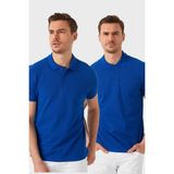 Buratti Pamuk Regular Fit Düğmeli 2'li Paket Polo Yaka T Shirt Erkek POLO YAKA T SHİRT 5902127S2 - Saks - Saks