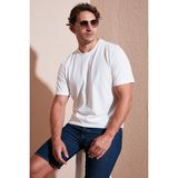 Buratti Pamuklu Baskılı Regular Fit Bisiklet Yaka T Shirt Erkek T Shirt 59020205 - Ekru - 2XL