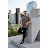Buratti Pamuklu Bisiklet Yaka Kısa Kollu T Shirt Erkek T Shirt 5904114 - Açık Kahverengi - XL