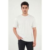 Buratti Pamuklu Bisiklet Yaka Kısa Kollu T Shirt Erkek T Shirt 5904114 - Ekru