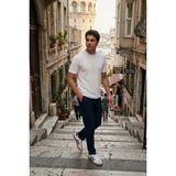 Buratti Pamuklu Bisiklet Yaka Kısa Kollu T Shirt Erkek T Shirt 5904115 - Ekru