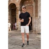 Buratti Pamuklu Bisiklet Yaka Kontrast Şeritli T Shirt Erkek T Shirt 5904034 - Siyah