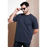 Buratti Pamuklu Bisiklet Yaka Relaxed Fit Basic T Shirt Erkek T Shirt 5902610 - Antrasit