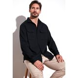 Buratti Pamuklu Çift Cepli Regular Fit Erkek Gömlek CF25W128858 SİYAH