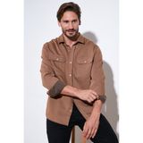 Buratti Pamuklu Çift Cepli Regular Fit Gömlek Erkek Gömlek Cf25w128858 - Camel