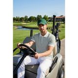 Buratti Pamuklu Çizgili Kısa Kollu Düğmeli Polo T Shirt Erkek Polo T Shirt 5904046 - Elma