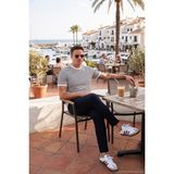 Buratti Pamuklu Çizgili Regular Fit Bisiklet Yaka T Shirt Erkek T Shirt 5903005 - 2XL - İndigo