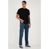 Buratti Pamuklu Comfort Fit Normal Bel Boru Paça Jeans Erkek Kot Pantolon 4400C17TEXAS MAVİ