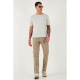 Buratti Pamuklu Comfort Fit Normal Bel Boru Paça Jeans Erkek Kot Pantolon 4412C19TEXAS - Bej - 32 - 32