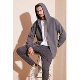 Buratti Pamuklu Kapüşonlu Relaxed Fit Gömlek Erkek Gömlek 5905468 - S - Antrasit