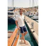 Buratti Pamuklu Kısa Kollu Düğmeli Polo T Shirt Erkek Polo T Shirt 5904051 - Ekru - 2XL