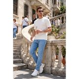 Buratti Pamuklu Normal Kalıp Normal Bel Pantolon Erkek Kot Pantolon 2203C512PARMA - Açık Mavi - 33 - 32
