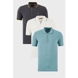 Buratti Pamuklu Regular Fit 3'lü Paket Polo Yaka T Shirt Erkek POLO YAKA T SHİRT 59029641518S3
