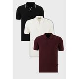 Buratti Pamuklu Regular Fit 3'lü Paket Polo Yaka T Shirt Erkek POLO YAKA T SHİRT 59029641527S3