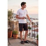 Buratti Pamuklu Regular Fit Bağlamalı Cepli Pijama Şort Erkek ŞORT 6574004 YEŞİL