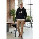 Buratti Pamuklu Regular Fit Baskılı Kanguru Cepli Kapüşonlu Erkek Sweat 6141004B SİYAH