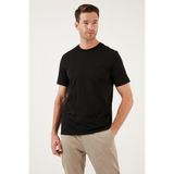 Buratti Pamuklu Regular Fit Bisiklet Yaka Basic T Shirt Erkek T Shirt 59020201 - Siyah
