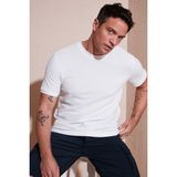 Buratti Pamuklu Regular Fit Bisiklet Yaka Basic T Shirt Erkek T Shirt 5902387 - Ekru