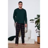 Buratti Pamuklu Regular Fit Bisiklet Yaka Ekoseli Pijama Takımı Erkek PİJAMA TAKIMI 6574001