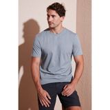 Buratti Pamuklu Regular Fit Bisiklet Yaka T Shirt Erkek T Shirt 59020204 - Açık Gri - XL