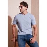 Buratti Pamuklu Regular Fit Bisiklet Yaka T Shirt Erkek T Shirt 59020204 - Gri