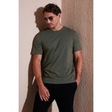 Buratti Pamuklu Regular Fit Bisiklet Yaka T Shirt Erkek T Shirt 59020204 - Haki