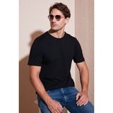 Buratti Pamuklu Regular Fit Bisiklet Yaka T Shirt Erkek T Shirt 59020204 - Siyah
