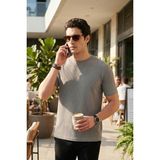 Buratti Pamuklu Regular Fit Bisiklet Yaka T Shirt Erkek T Shirt 5904068 - Açık Haki