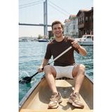 Buratti Pamuklu Regular Fit Bisiklet Yaka T Shirt Erkek T Shirt 5904095 - Açık Kahverengi - 2XL