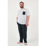 Buratti Pamuklu Regular Fit Büyük Beden Pijama Takımı Erkek PİJAMA TAKIMI 6572002B