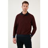 Buratti Pamuklu Regular Fit Düğmeli Polo Yaka Kazak Erkek KAZAK 456211
