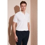 Buratti Pamuklu Regular Fit Düğmeli Polo Yaka T Shirt Erkek Polo Yaka T Shirt 5902739 - 2XL - Beyaz
